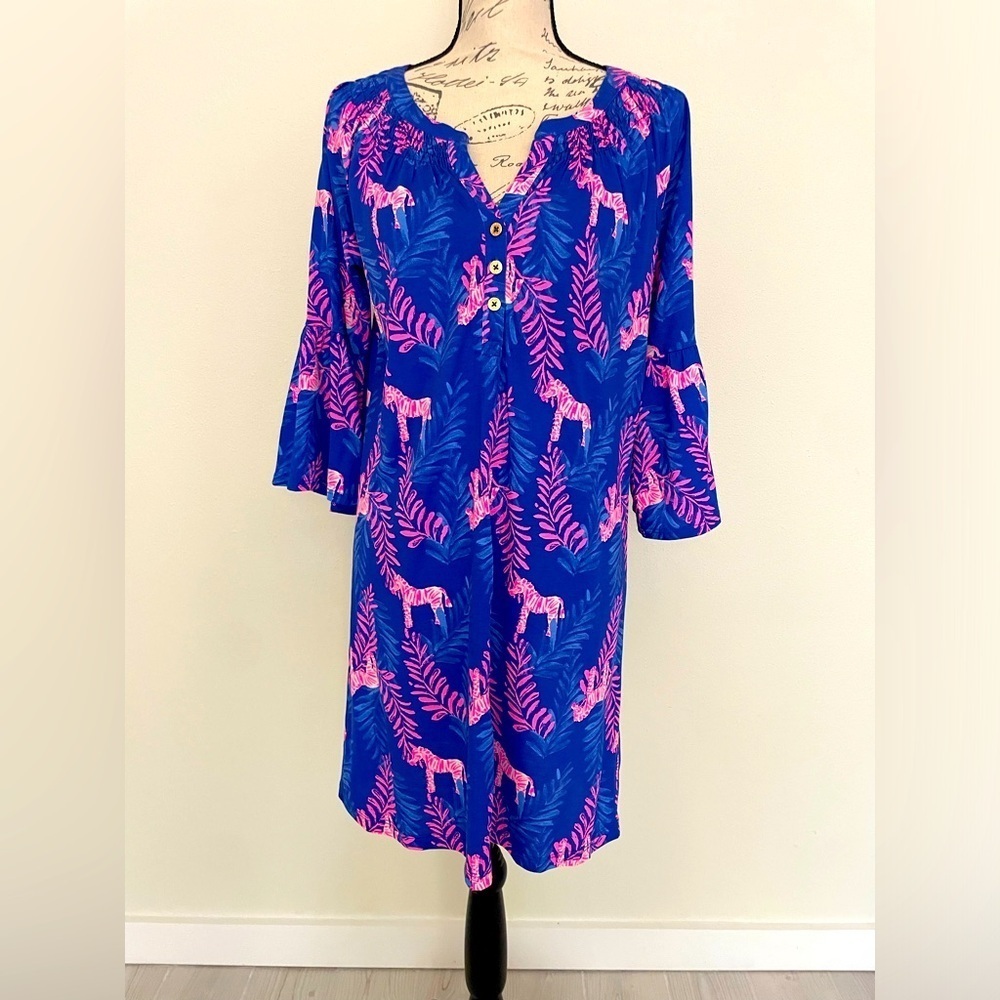Lilly Pulitzer pink zebra print size small EUC